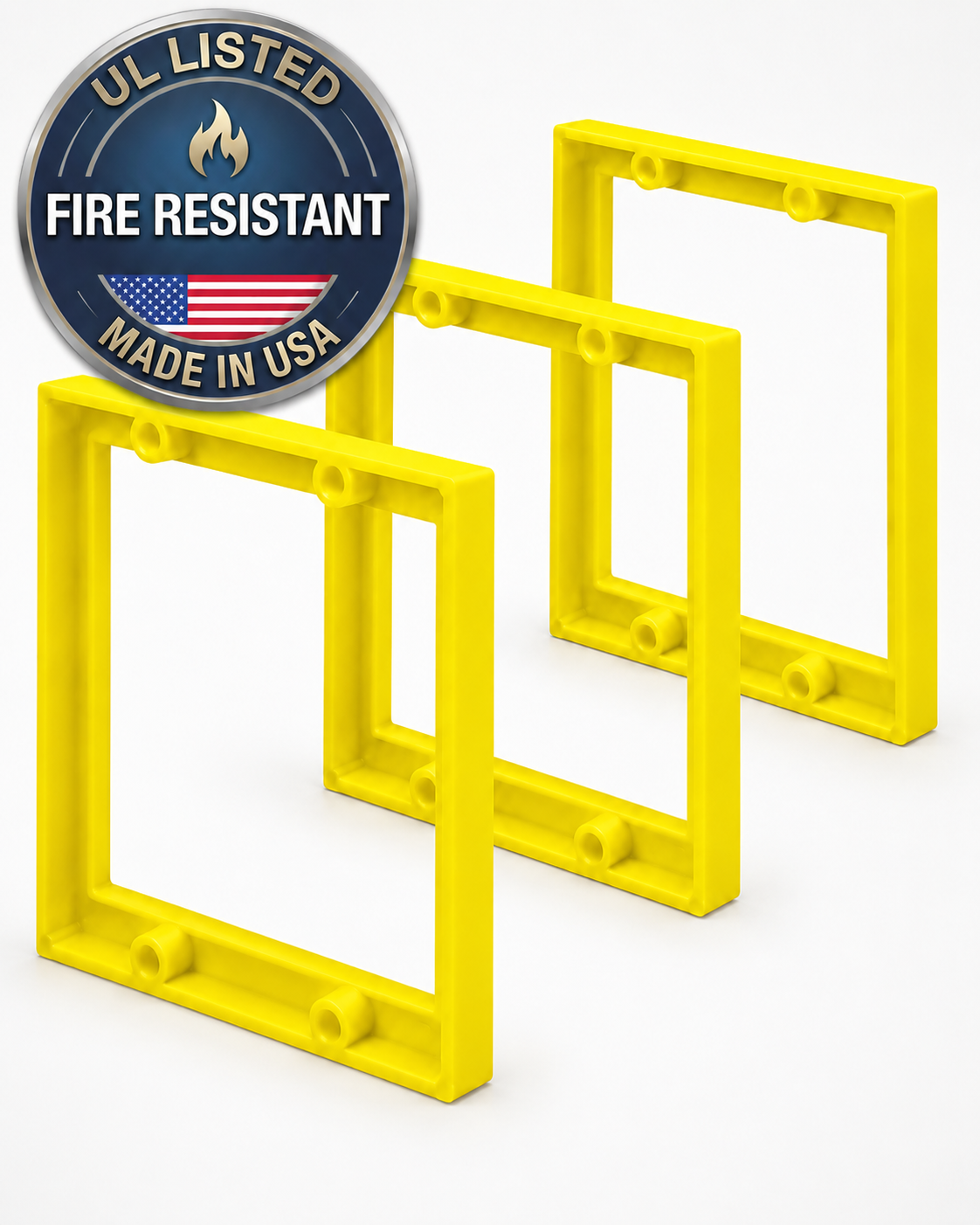 (3) Pack 2-Gang 1/4" Electrical Box Spacer - ReceptXtenders