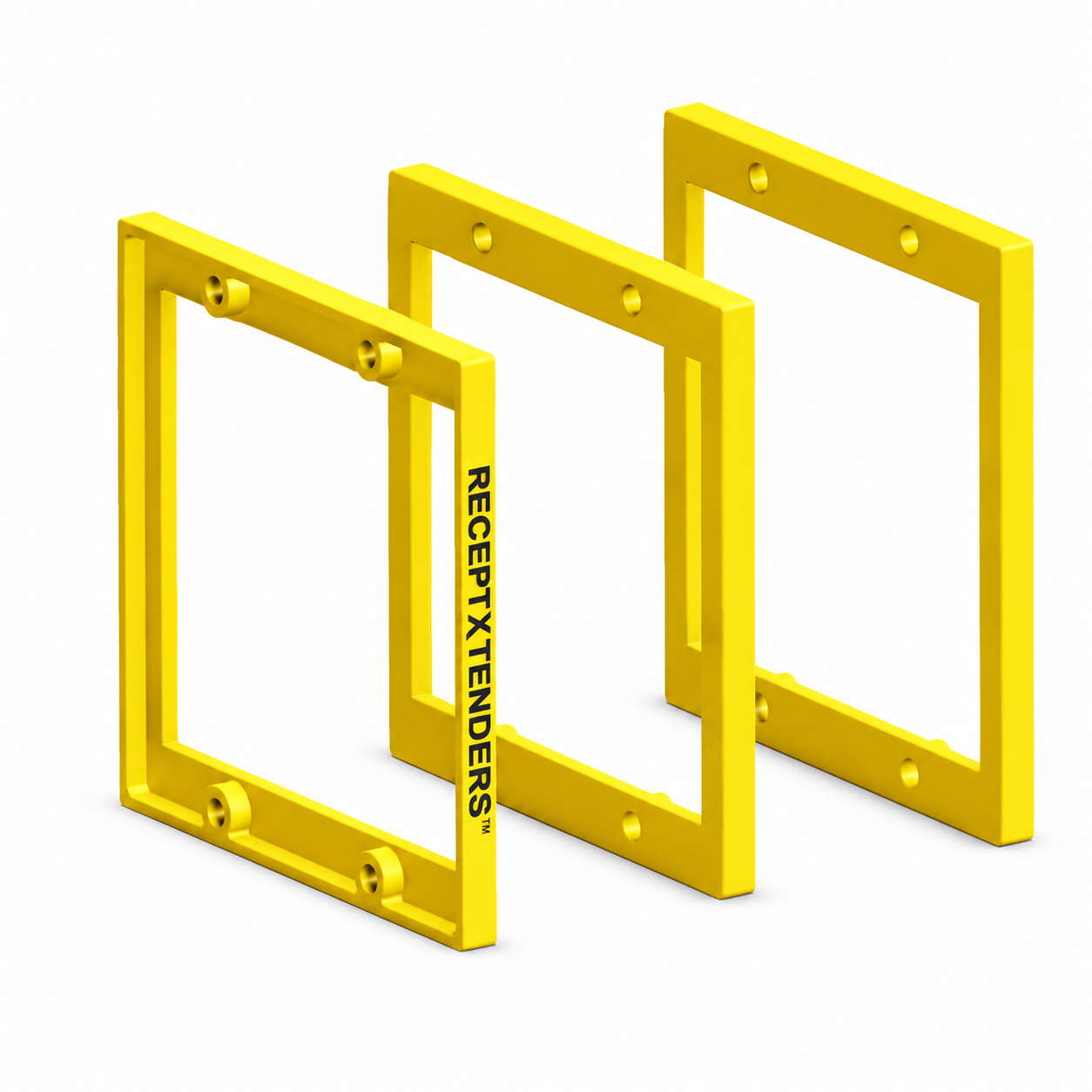 ReceptXtenders (3) Pack 1/4" Double Gang Outlet Box Extender