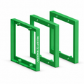 ReceptXtenders (3) Pack 3/8" Double Gang Outlet Box Extender
