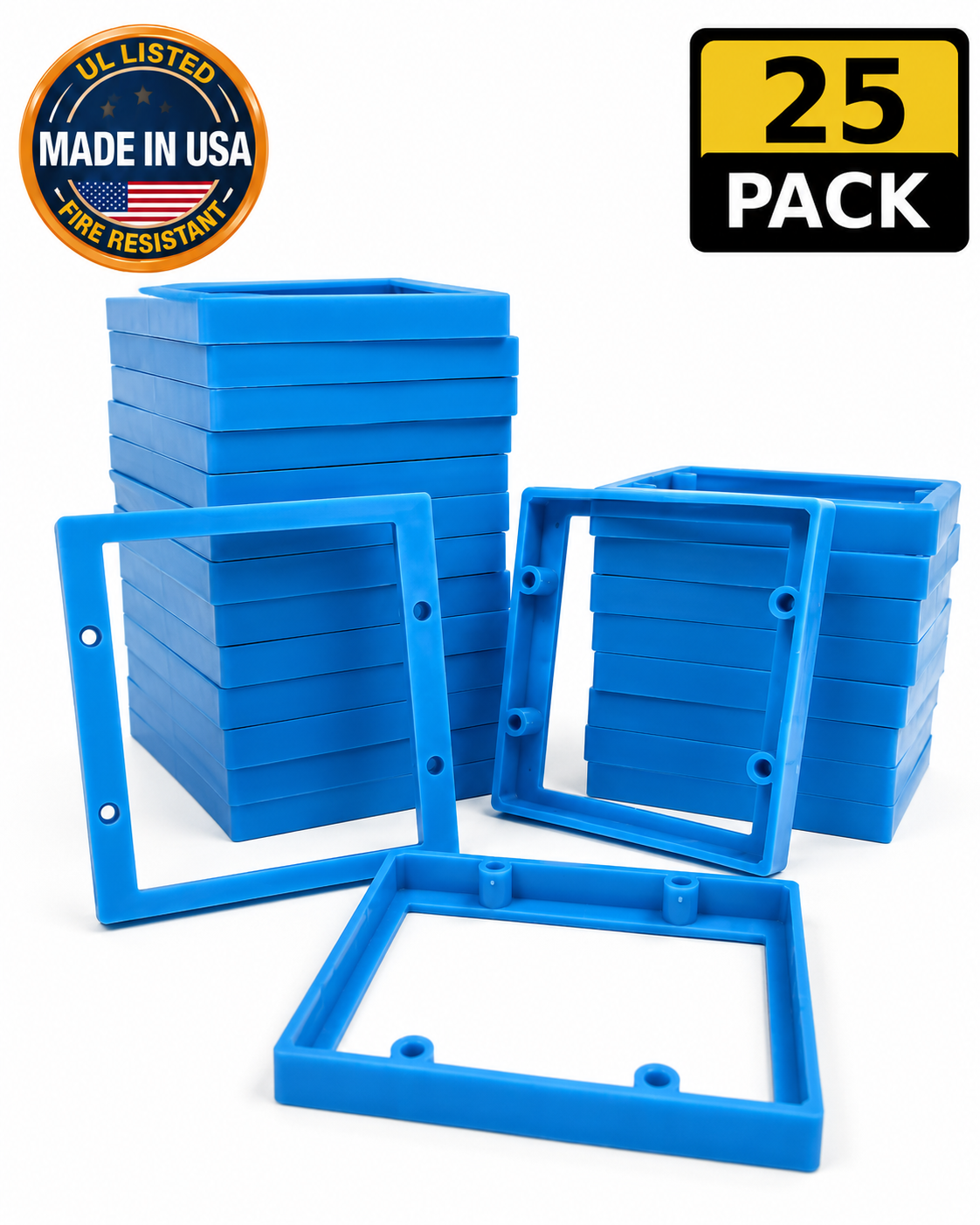 ReceptXtenders Contractor Pack (25) 2-Gang 1/2" Electrical Box Spacer