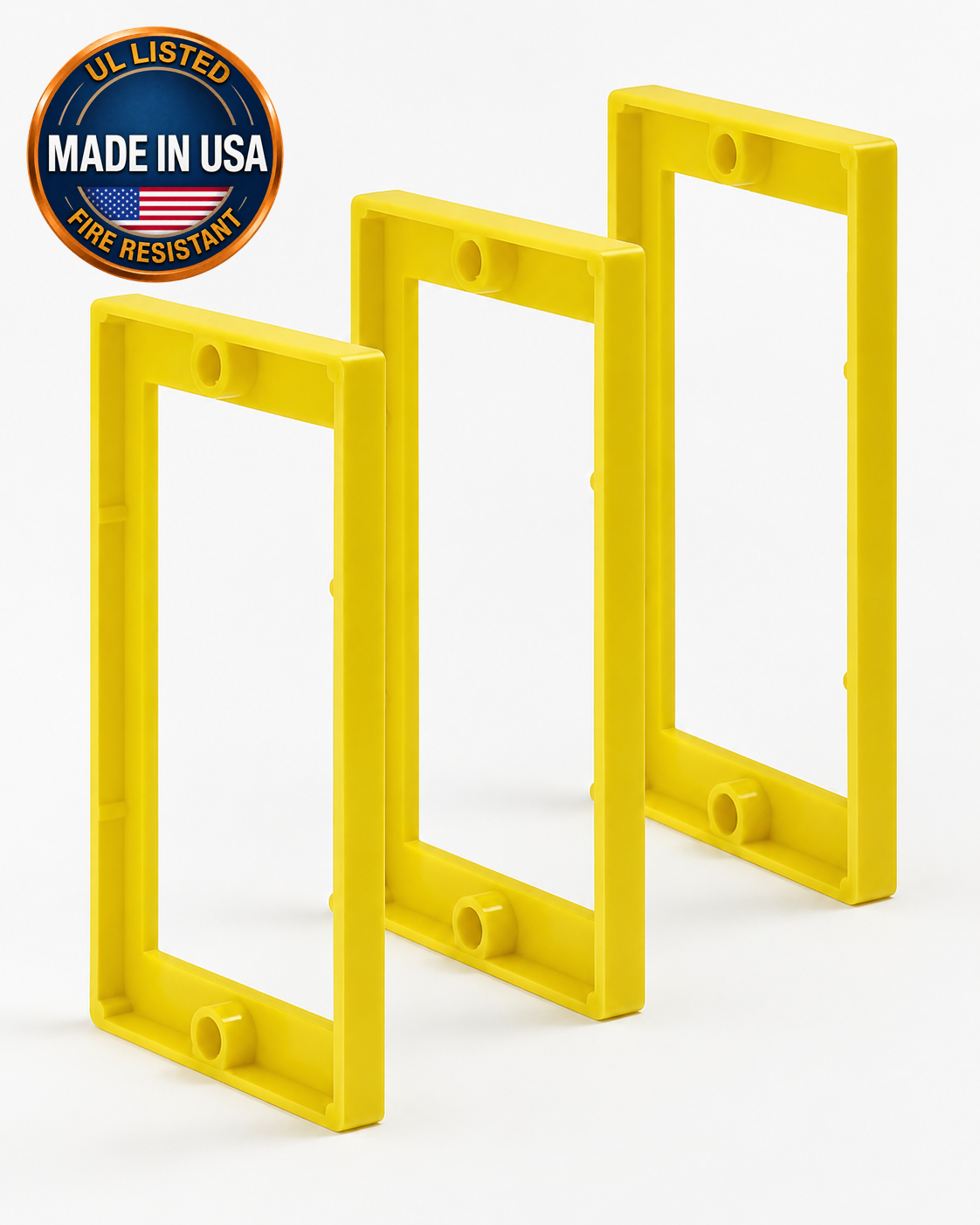 (3) Pack 1-Gang 1/4" Electrical Box Spacer - ReceptXtenders