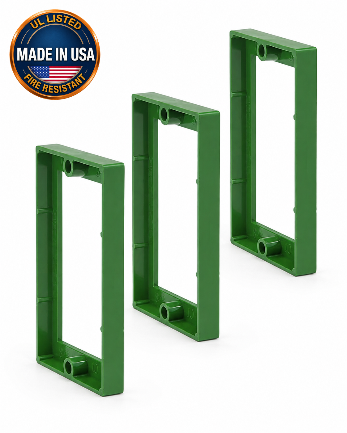 (3) Pack 1-Gang 3/8" Electrical Box Spacer - ReceptXtenders