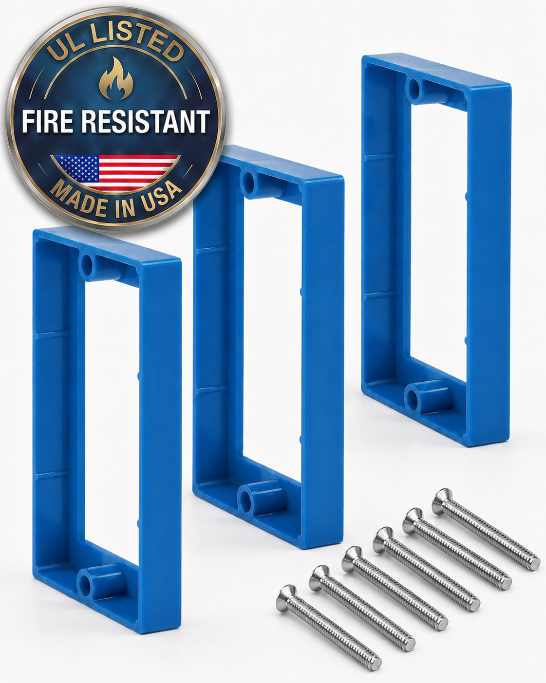 (3) Pack 1-Gang 1/2" in. Electrical Box Spacer - ReceptXtenders