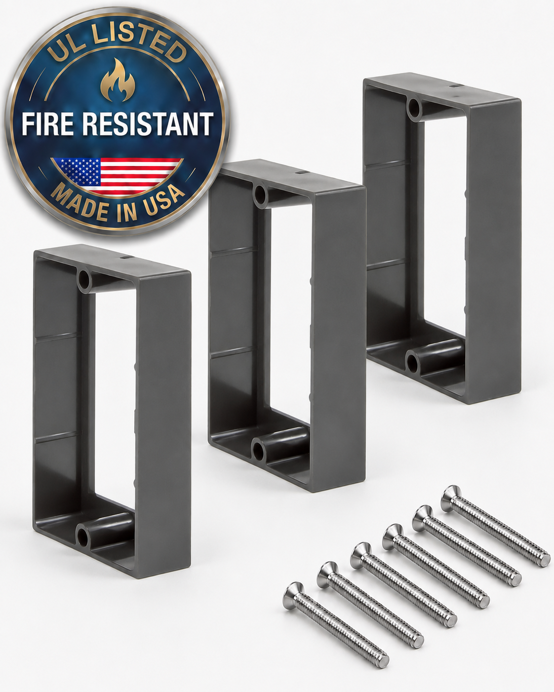 (3) Pack 1-Gang 3/4" Electrical Box Spacer - ReceptXtenders