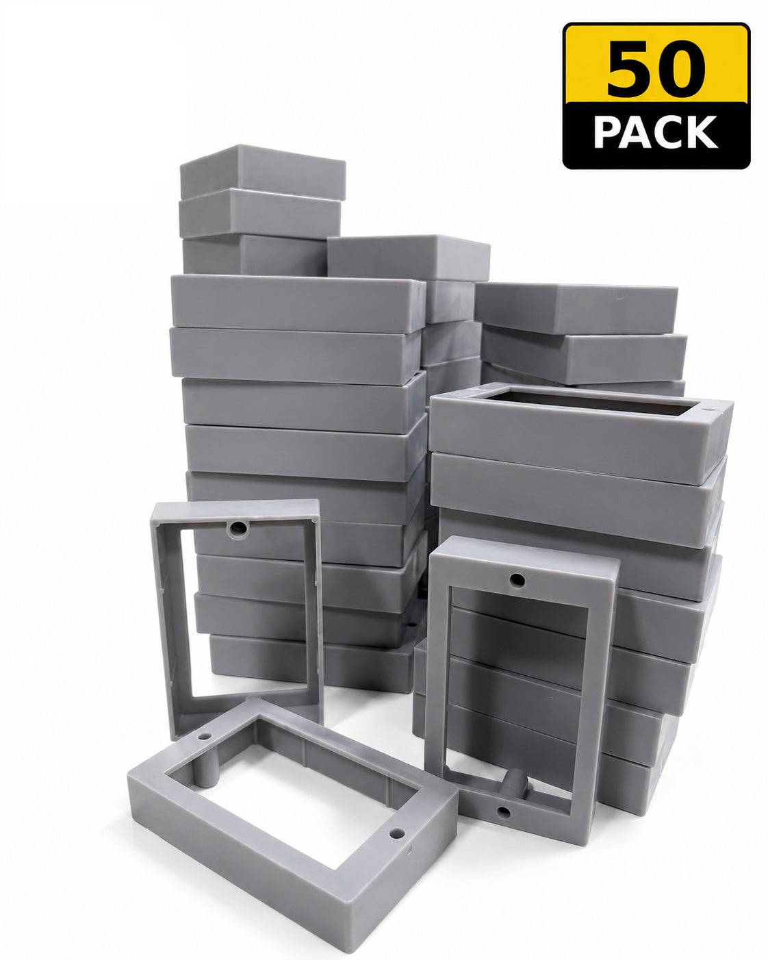 ReceptXtenders Contractor Pack (50) 3/4" Single Gang Outlet Box Extender