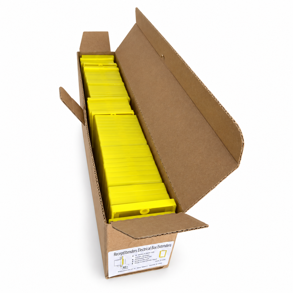 ReceptXtenders Contractor ProBox (58) 1/4" Single Gang Outlet Box Extender